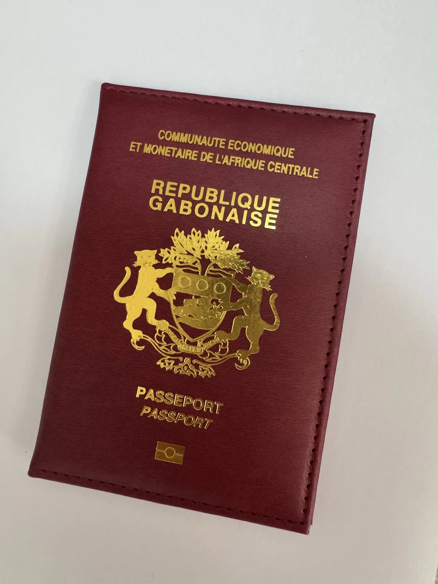 Protège passeport personnalisé Gabon